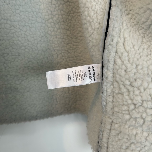 Black and White Shearling Jacket - Picture 5 of 5